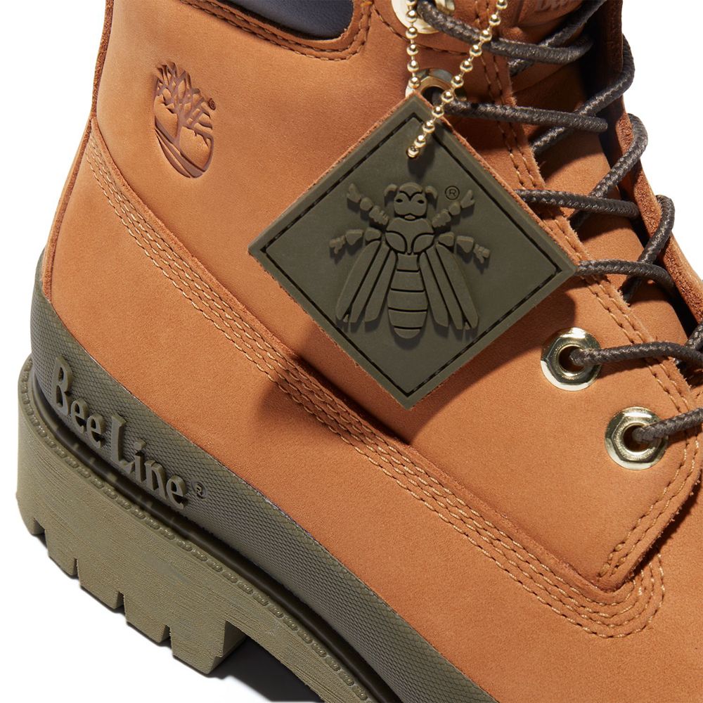 Timberland 6-Inch Μποτακια Ανδρικα Καφε - Bee Line X Waterproof Rubber Toe - Greece 2503487-NQ